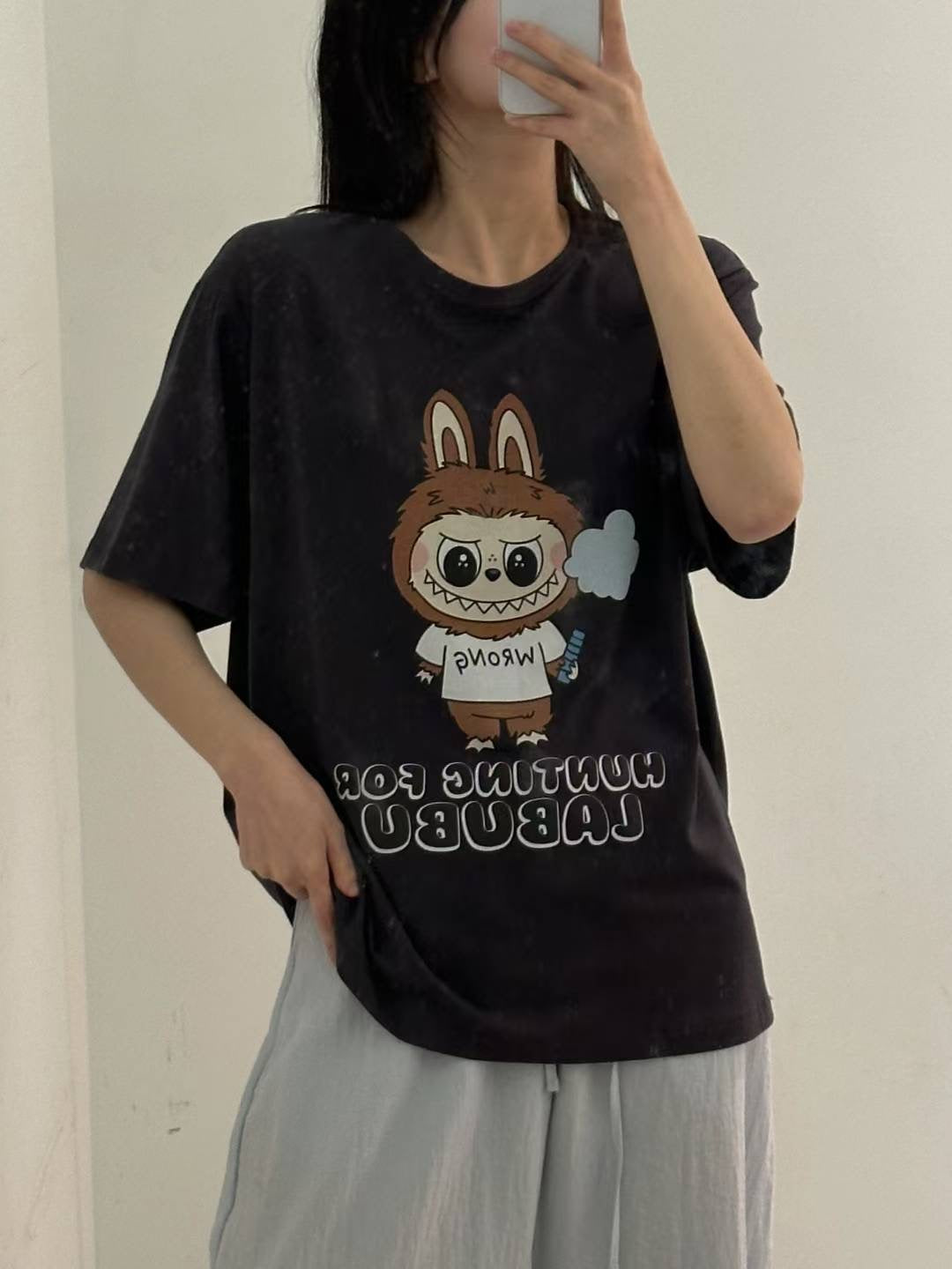 Korean APM Collection Labubu Graphic T-Shirt (Instock)