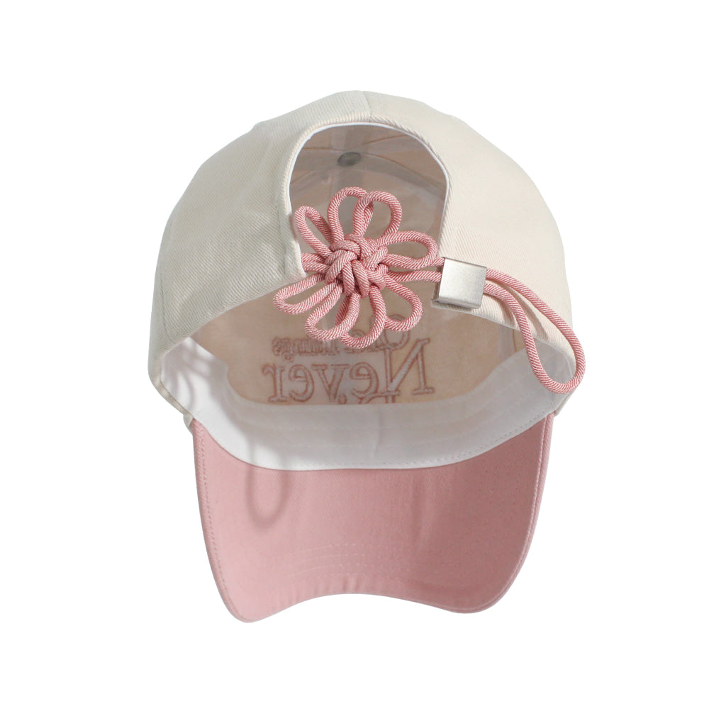 Korean Collection Ongo  [FLOWER] KNOT CAP_PINK  (Instock)