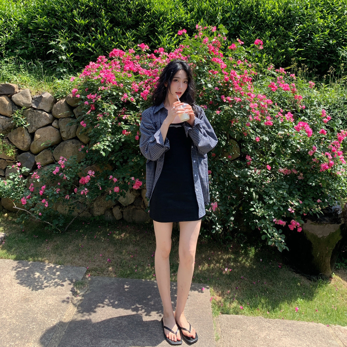 Kelly Designs Shirt & Black Dress Set (Instock)