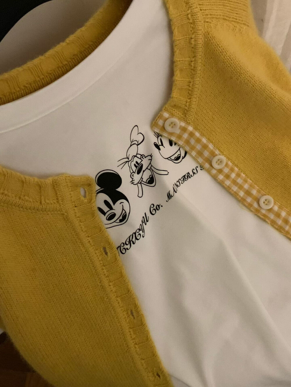 Kelly Designs Brushed Cotton Long-Sleeve Tee – Mickey Mouse Print (Instock)