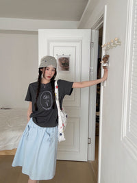 Kelly Designs Flowers Grey Tshirt（Instock)