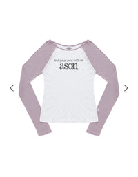 ASON Sorbet Raglan Long Sleeve Tee – Pink (Instock)