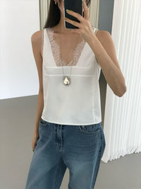 Korean APM Collection Lace Top and Skirt-White (Instock)