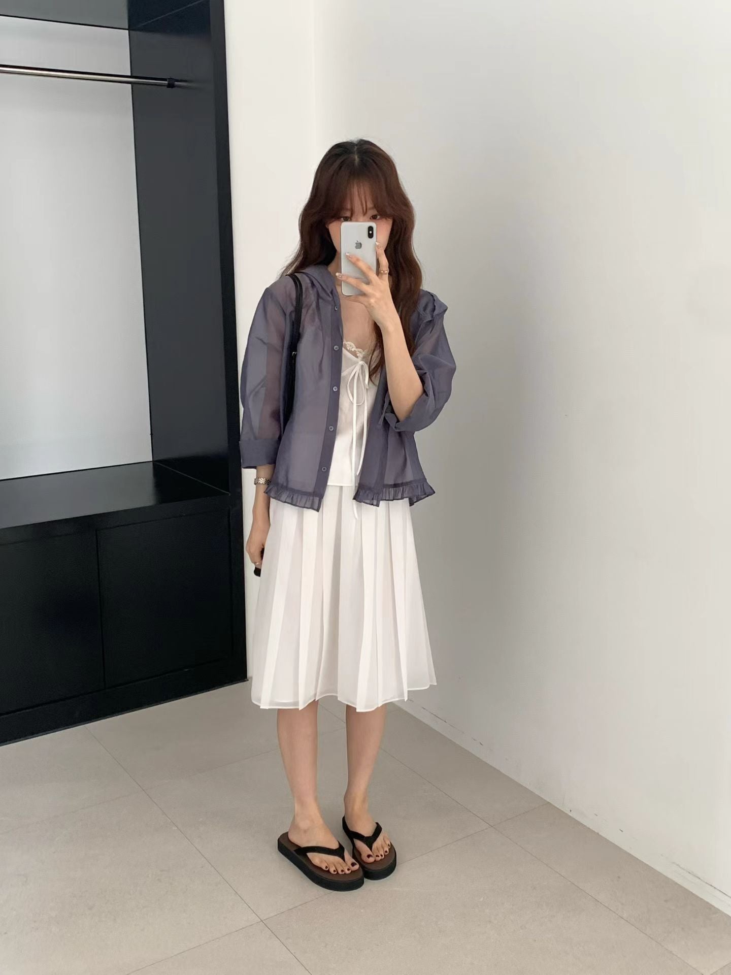 Korean APM Collection Spring Charcoal Shirt (Instock)