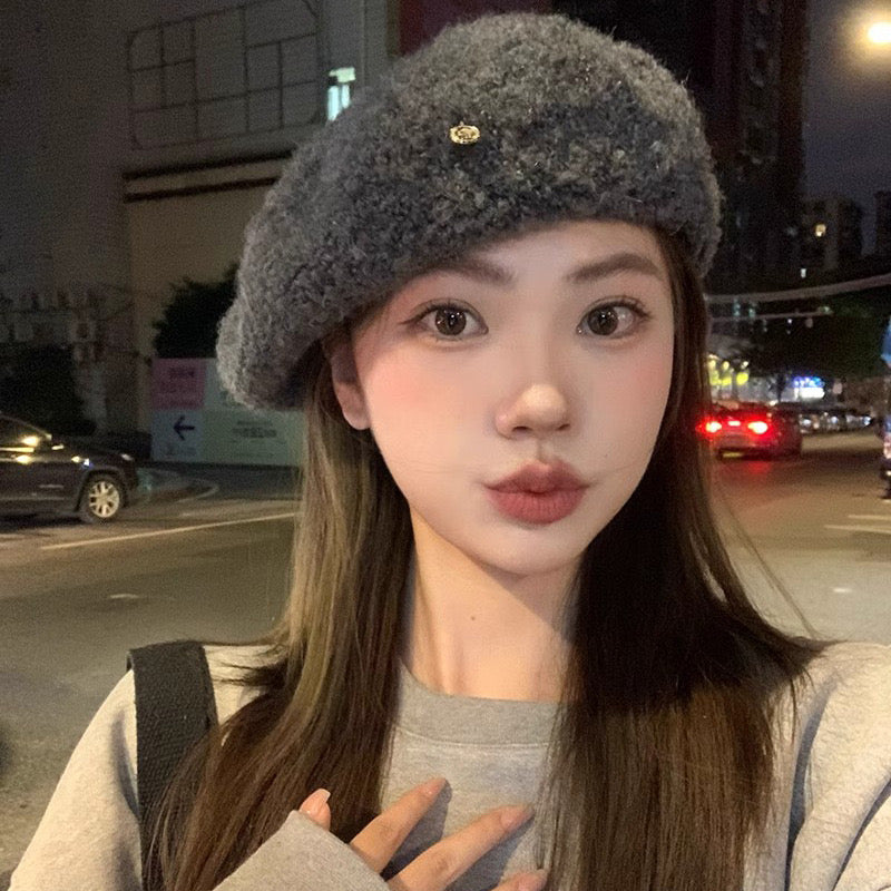 Kelly Designs Teddy Textured Beret Hat (Instock)