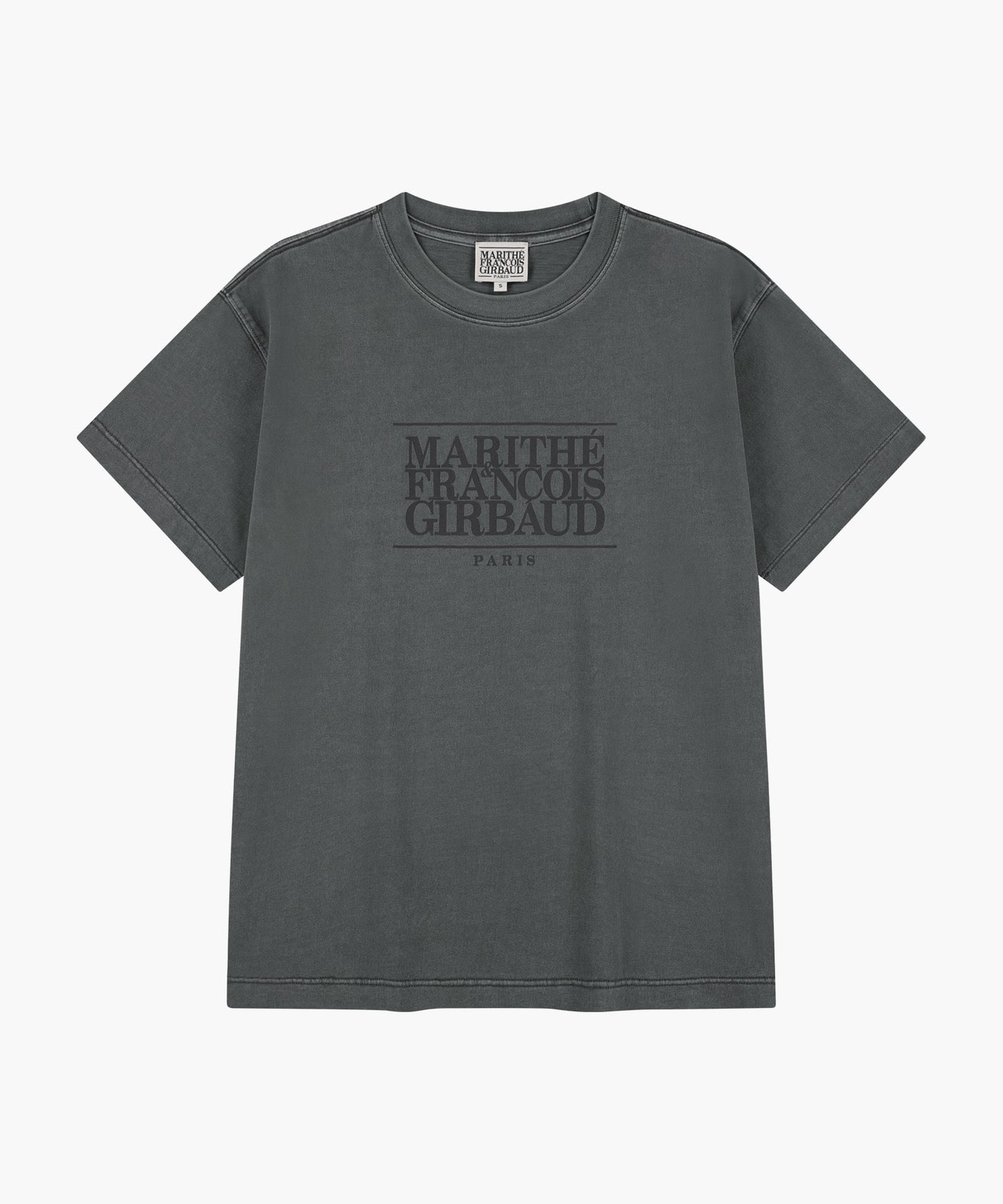 Marithe CLASSIC LOGO TEE charcoal (Instock)