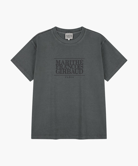 Marithe CLASSIC LOGO TEE charcoal (Instock)