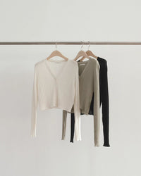 Korean APM Collection Ounce Cardigan - White (Instock)