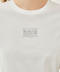 Marithe W SMALL CLASSIC LOGO TEE white (Instock)