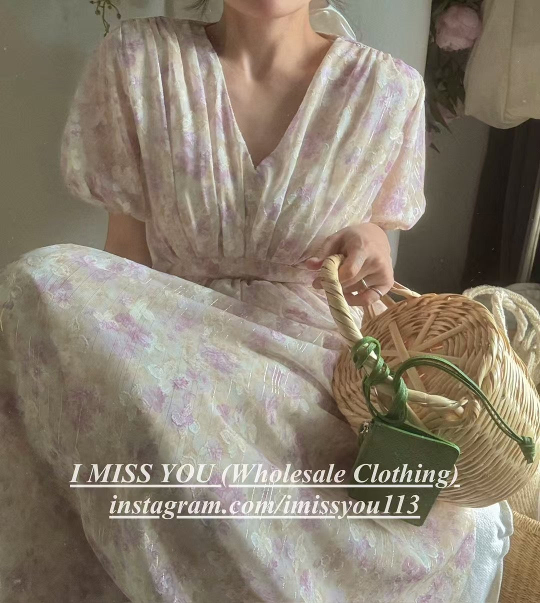 Korean APM Collection I Miss You Yellow Dress (Instock)