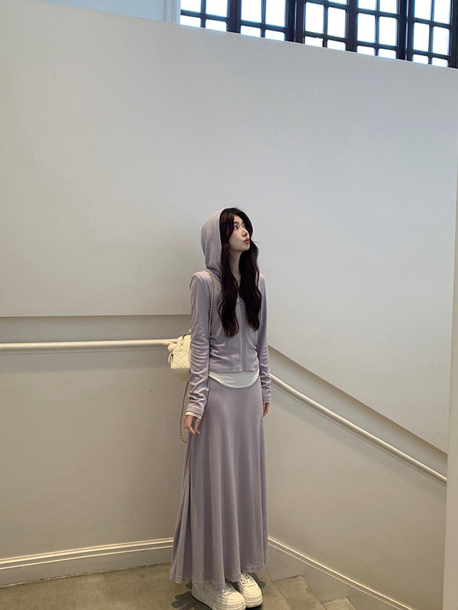 Kelly Designs 3-Piece Casual Set –Jacket,  Shirt, & Long Skirt (Instock)