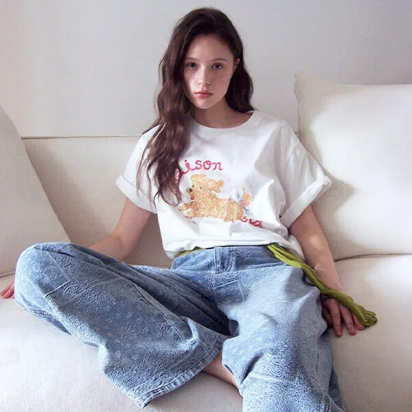 Rolarola Puppy Friends T-Shirt White (Instock)