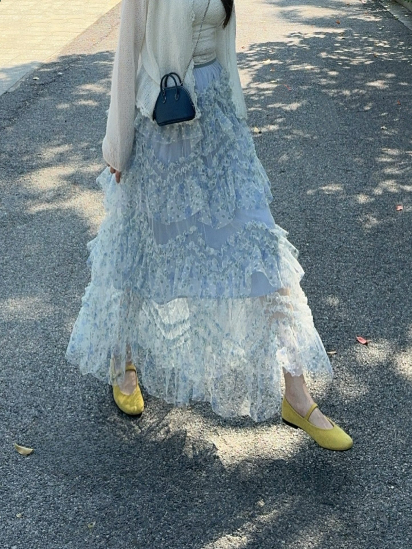 Kelly Designs Romantic Layered Tulle Maxi Skirt – Blue (Instock)