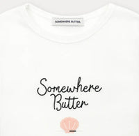 Korean Brand Boucle Shell Logo Top-Ivory (Instock)