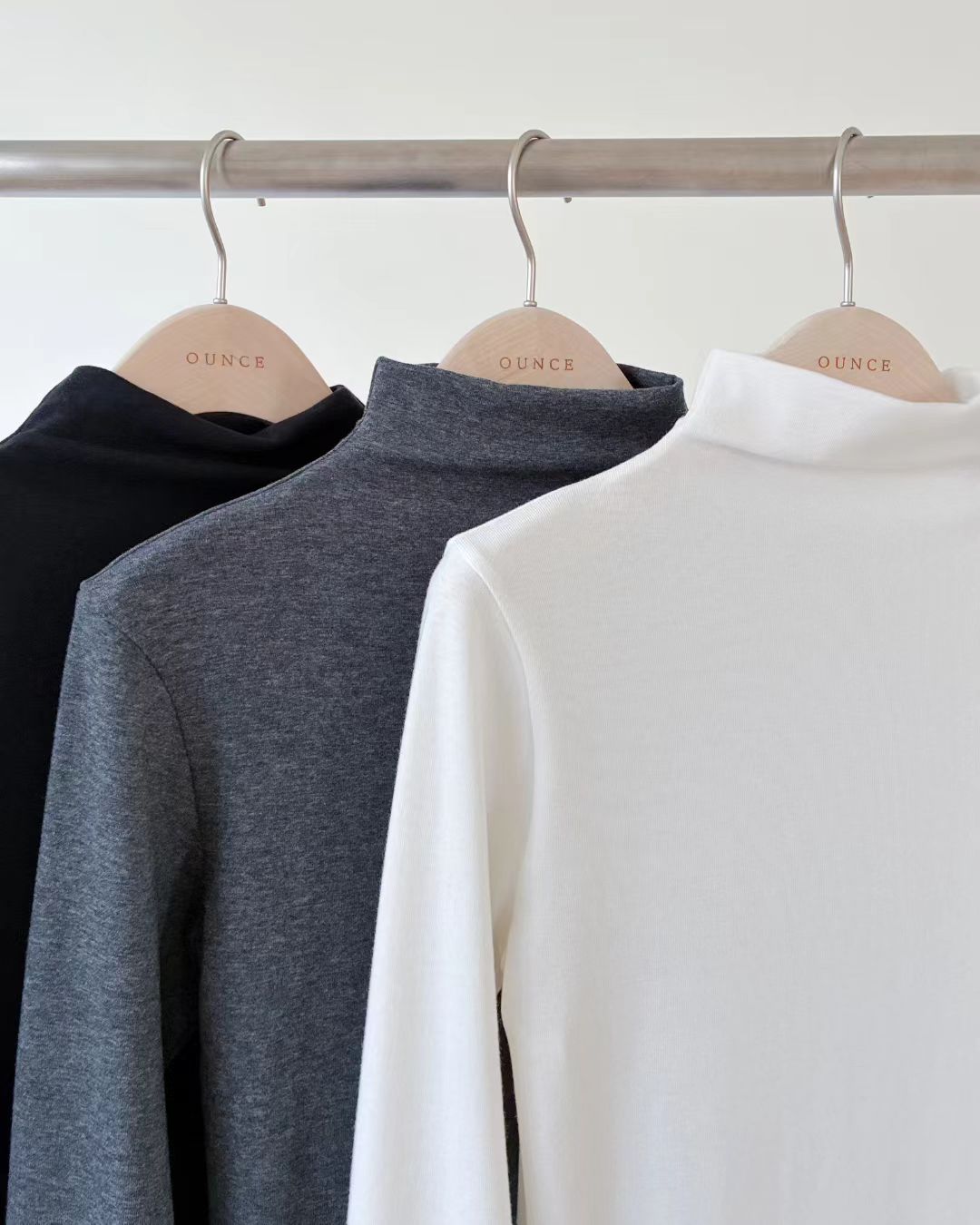 Korean APM Collection OUNCE inner High Neck top- 3 colors (Instock)