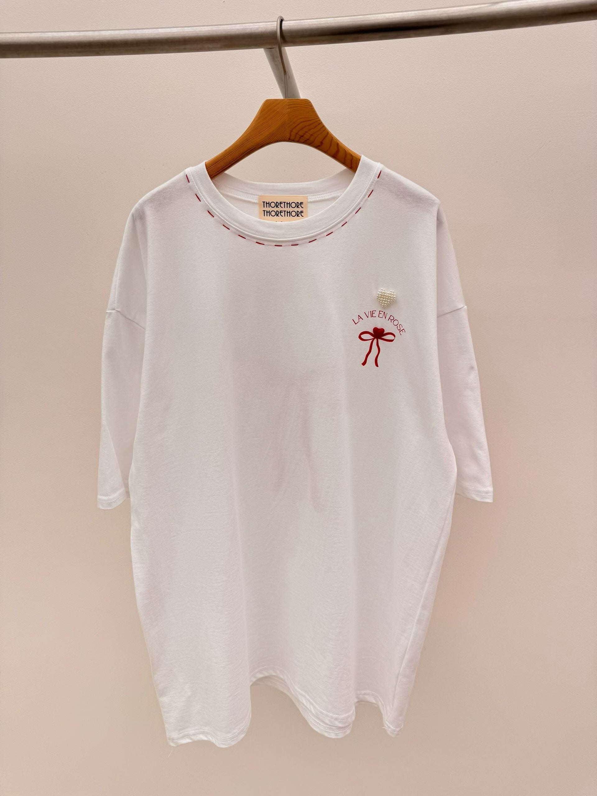 Korean APM Collection Ribbons Oversize Tshirt-3 Colors (Instock)