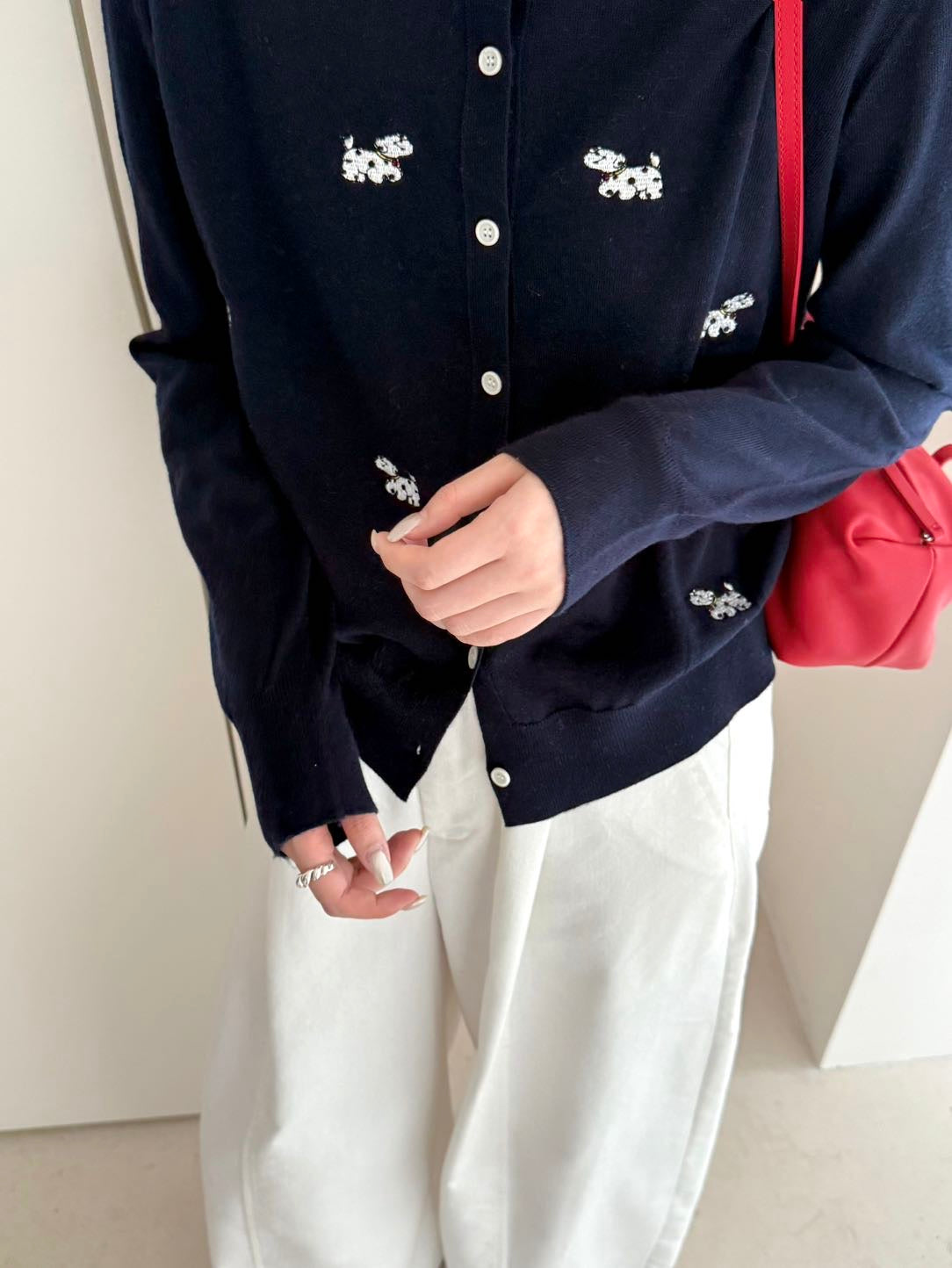 Kelly Designs Fine Wool Embroidered Cardigan - 3 Colors (Instock)