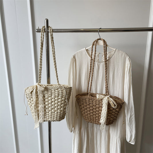 Kelly Designs Straw Shoulder Bag (Instock)