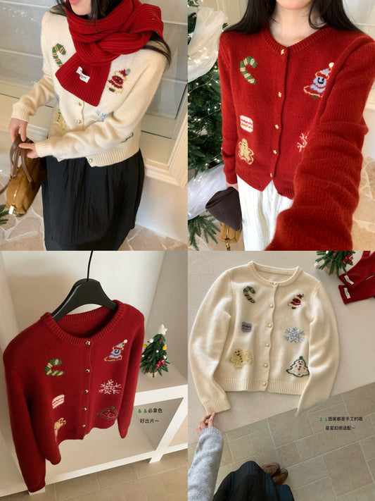 Kelly Designs Christmas Cartoon Cardigan (Instock)