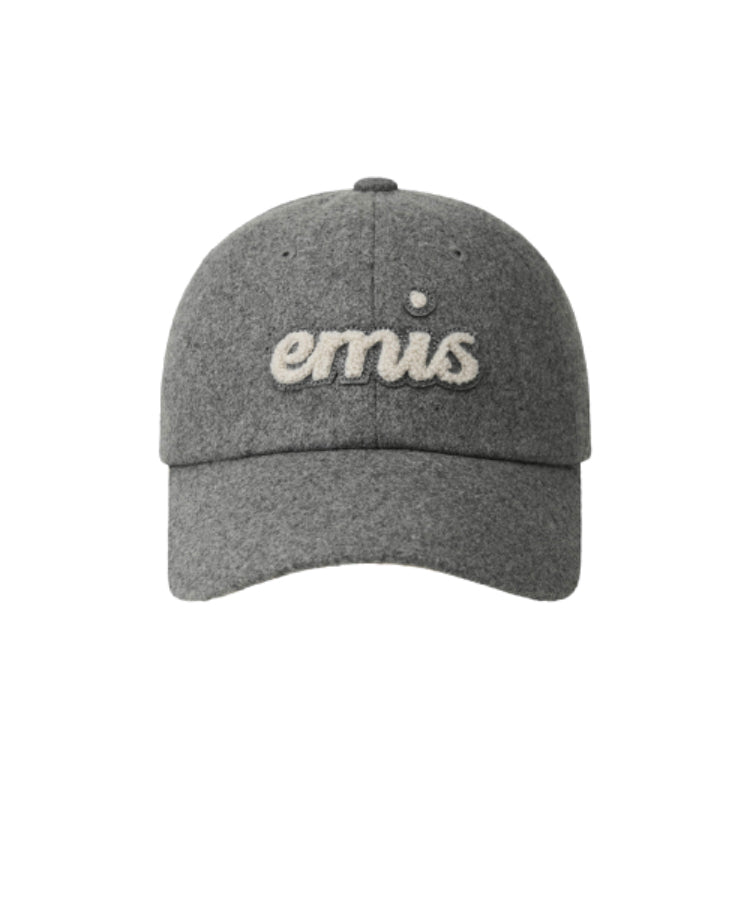 EMIS BOUCLE LETTERING LOGO BALL CAP-GRAY (Instock)