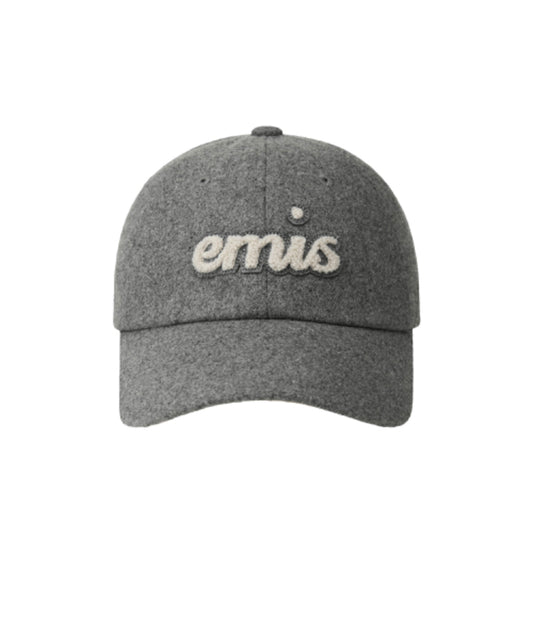 EMIS BOUCLE LETTERING LOGO BALL CAP-GRAY (Instock)