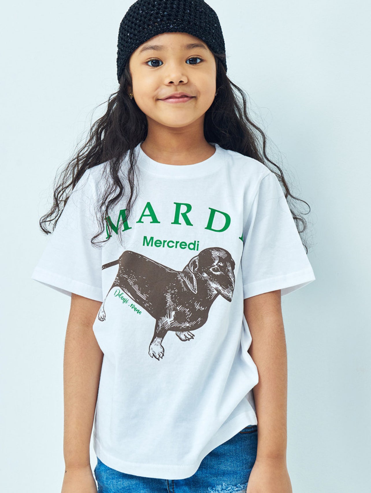 Mardi Mercredi KIDS TSHIRT DDANJI_WHITE(Preorder)