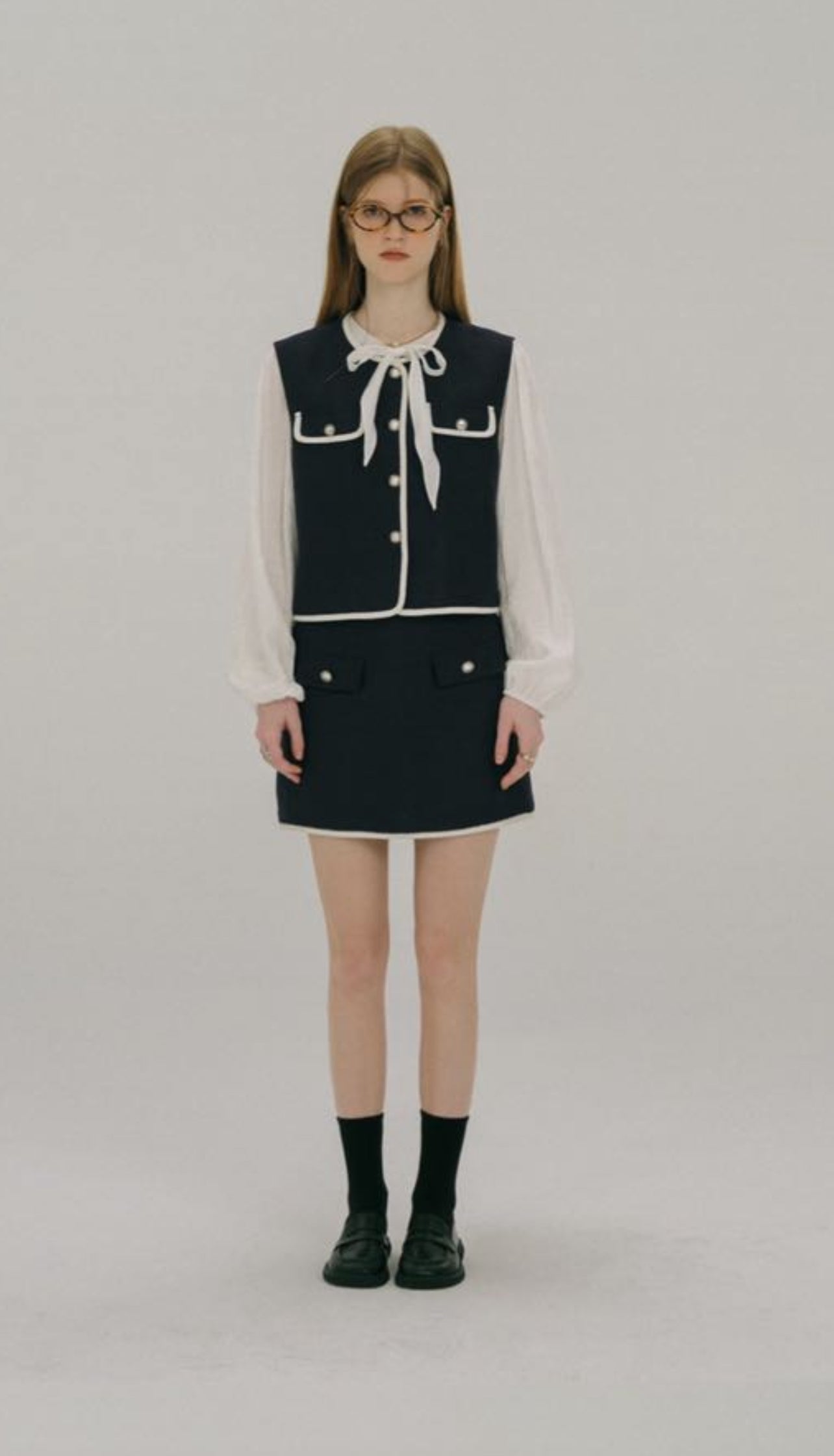 Kelly Designs Coco Style Spring Navy Vest(Instock)