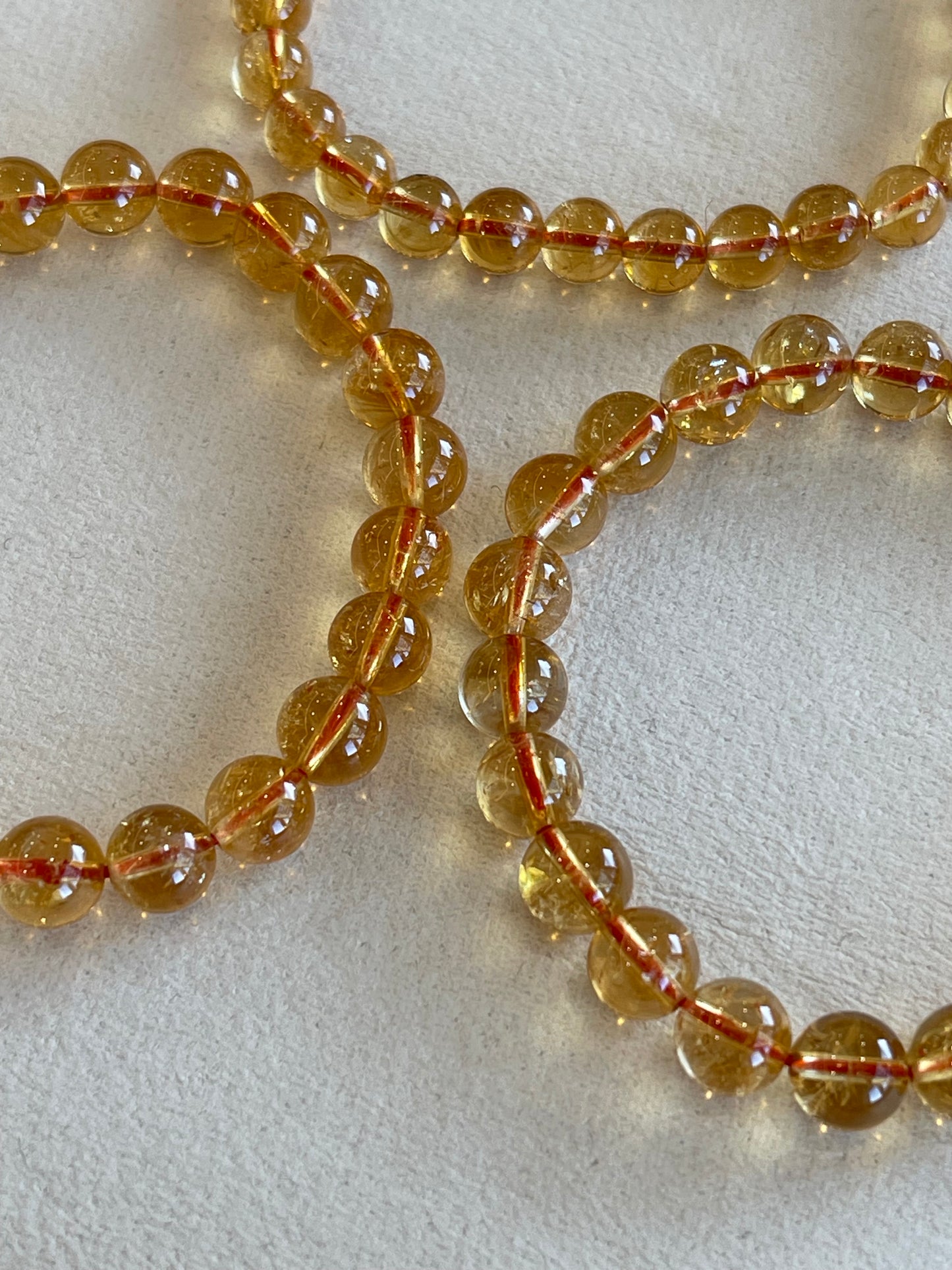 Kelly Designs Glitter Yellow Natural Crystal Bracelet (Instock)