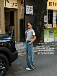 Kelly Designs Four Season Embroidery Horse Jeans-With Belt (Instock)