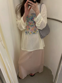 Kelly Designs Sun Cover Long Sleeves Floras Top & Skirt (Instock)