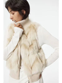 Kelly Designs Fox Fur Knit Vest - 4 Colors (Instock)