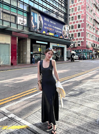 Kelly Designs U Neck Long Dress-3 Colors (Instock)