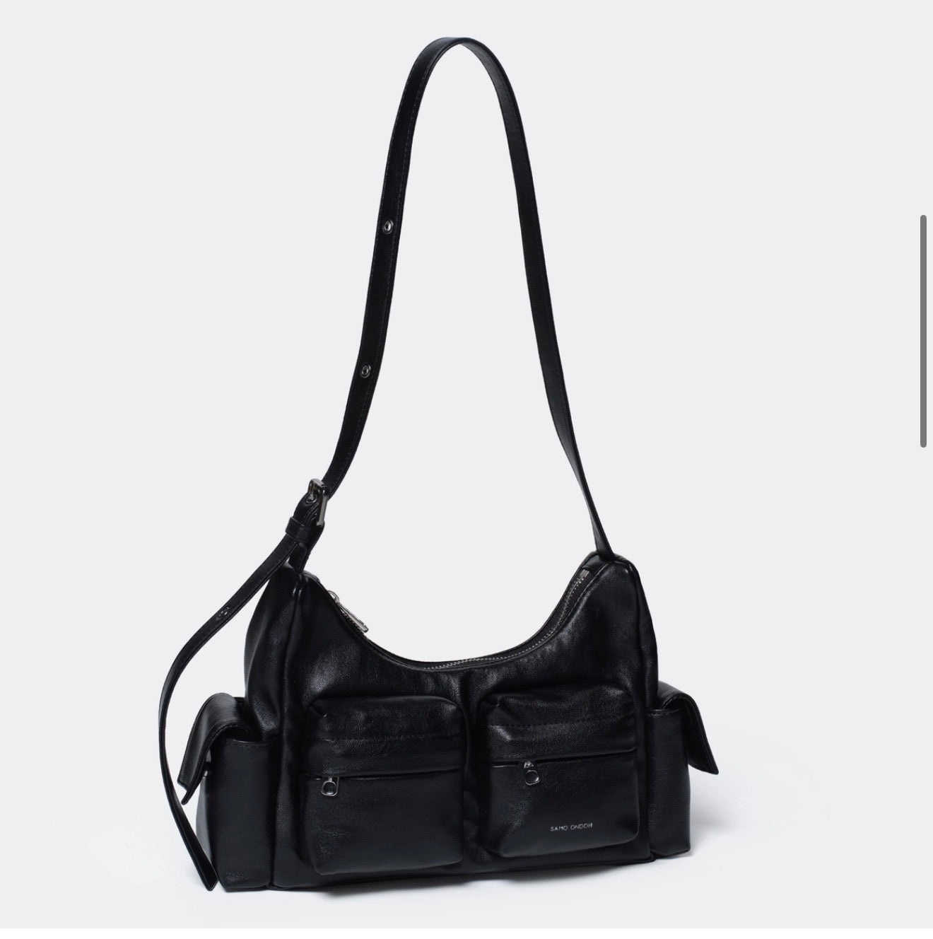 Korean Collection Samo Ondoh pocket mug bag M nappa black (Preorder)