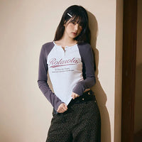 Rolarola Vintage Logo Raglan Tshirt M/WH+CH Set (Instock)