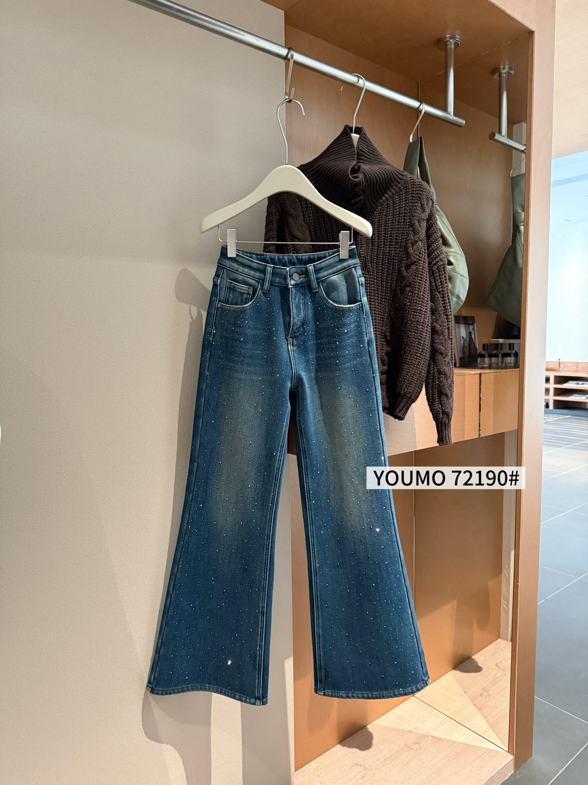 Kelly Designs Fleece Bling bling Blue Jeans (Instock)