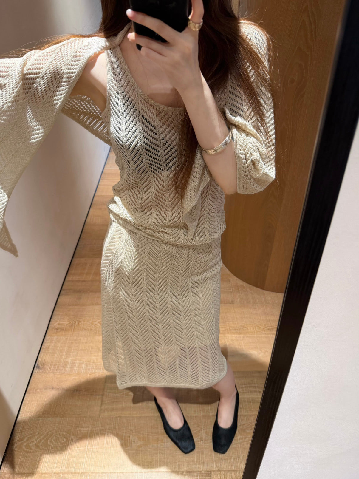 Kelly Designs : Tenue haut et jupe style "Old Money" (En stock)