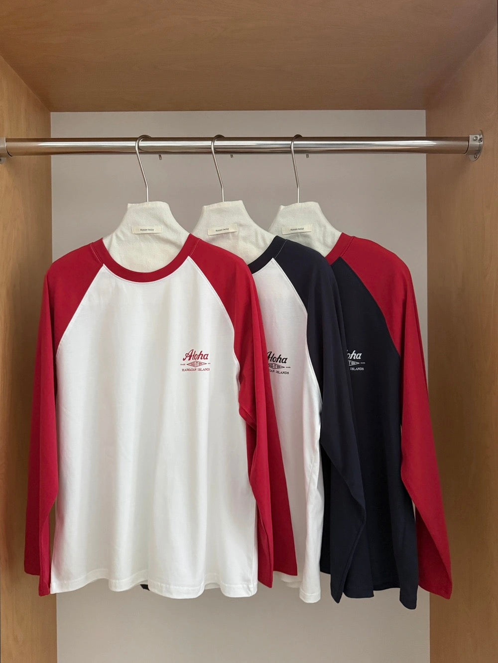 Kelly Designs Oversized Raglan Color Block Long Sleeve Tee (Instock)