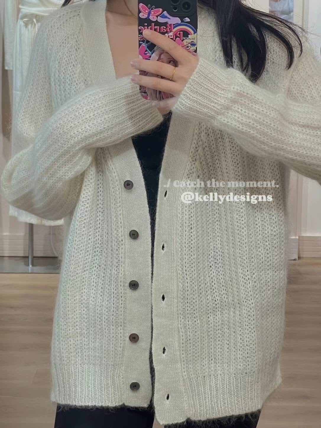 Kelly Designs Pure White Cardigan(Instock)