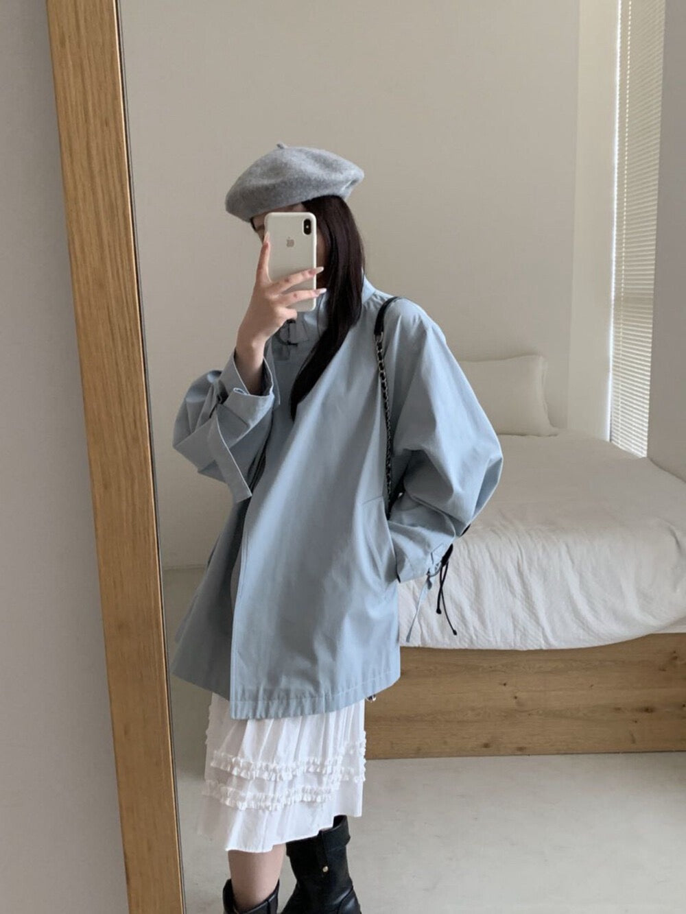 Kelly Designs Chic D-Ring Belted Short Trench (Instock)