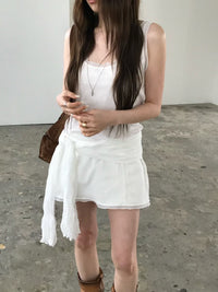 Korean APM Collection U Neck White Ops (Instock)
