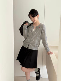 Kelly Designs Fine Wool Embroidered Cardigan - 3 Colors (Instock)