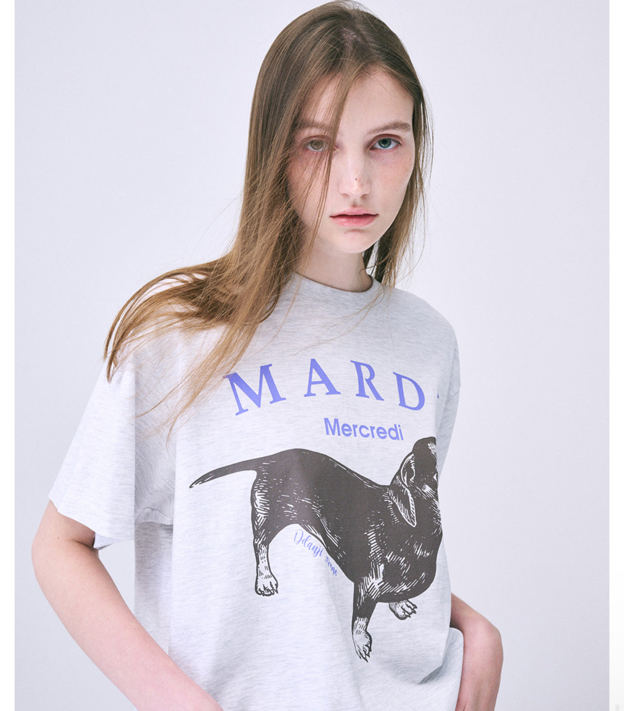 Mardi Mercredi TSHIRT DDANJI_HEATHER PURPLE(Preorder)