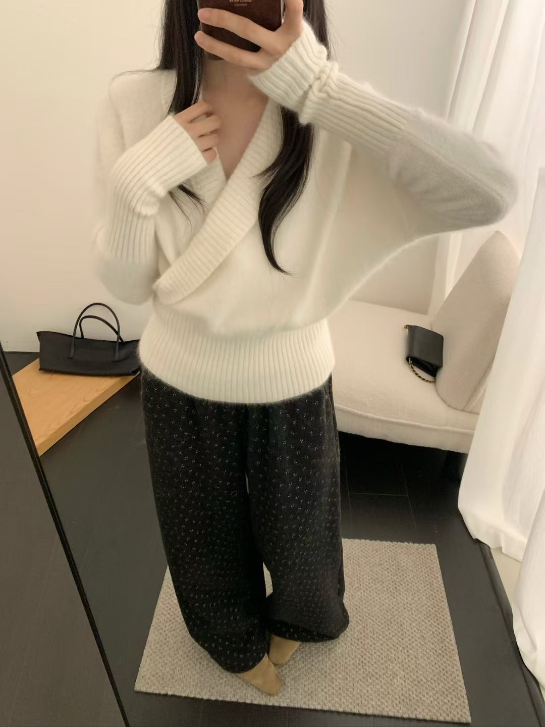 Kelly Designs Soft V-Neck Wrap Knit Sweater-3 Colors (Instock)