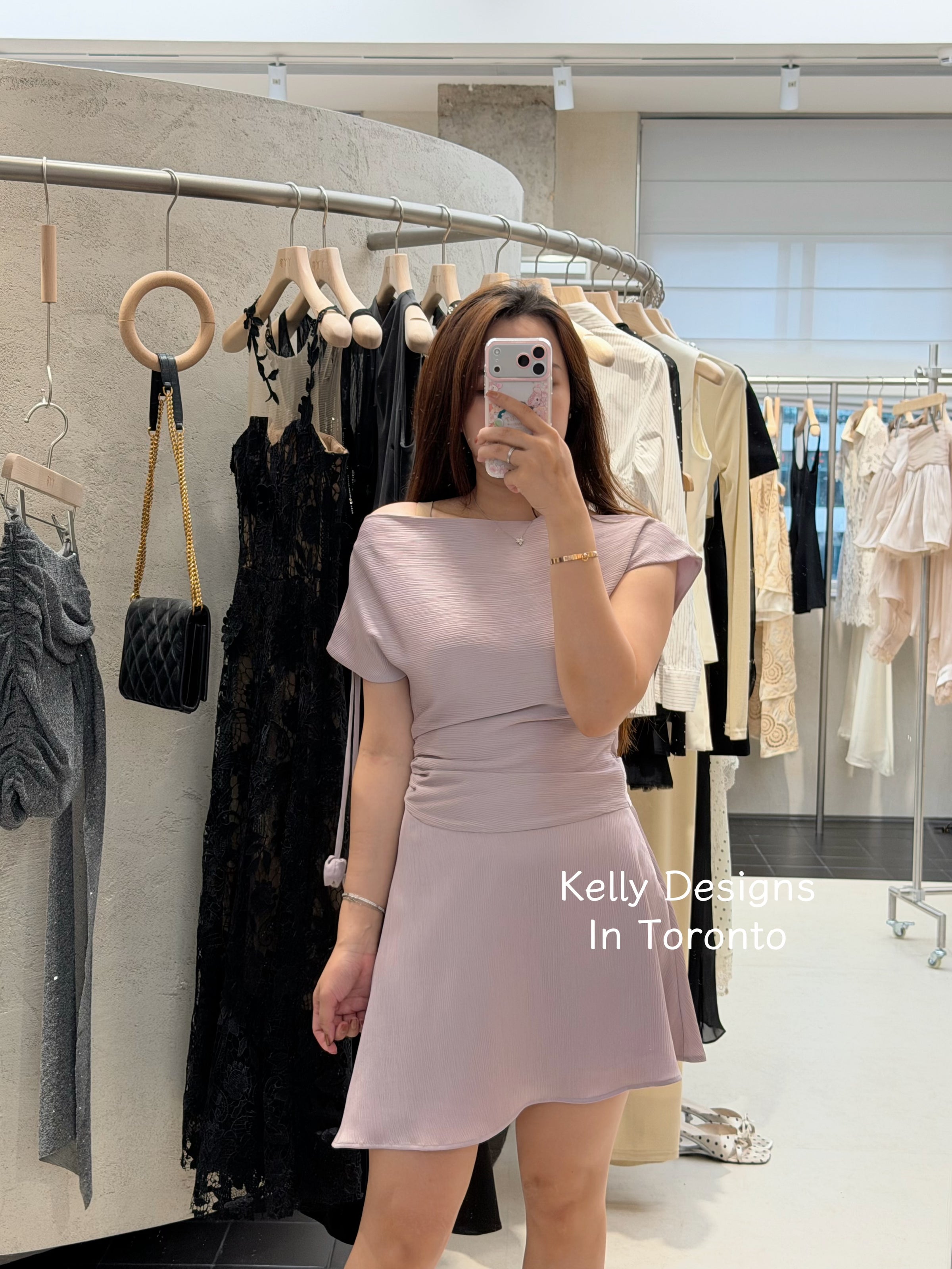 Kelly Designs Purple Mid Dress (Instock)