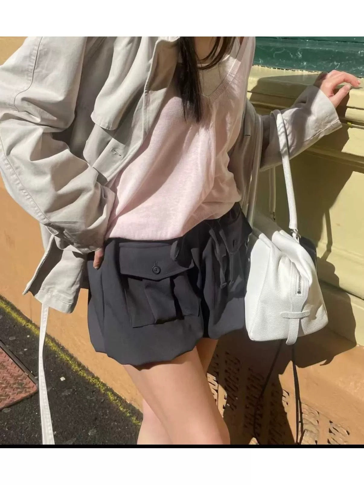 Korean APM Collection Casual Elastic waist Shorts (Instock)