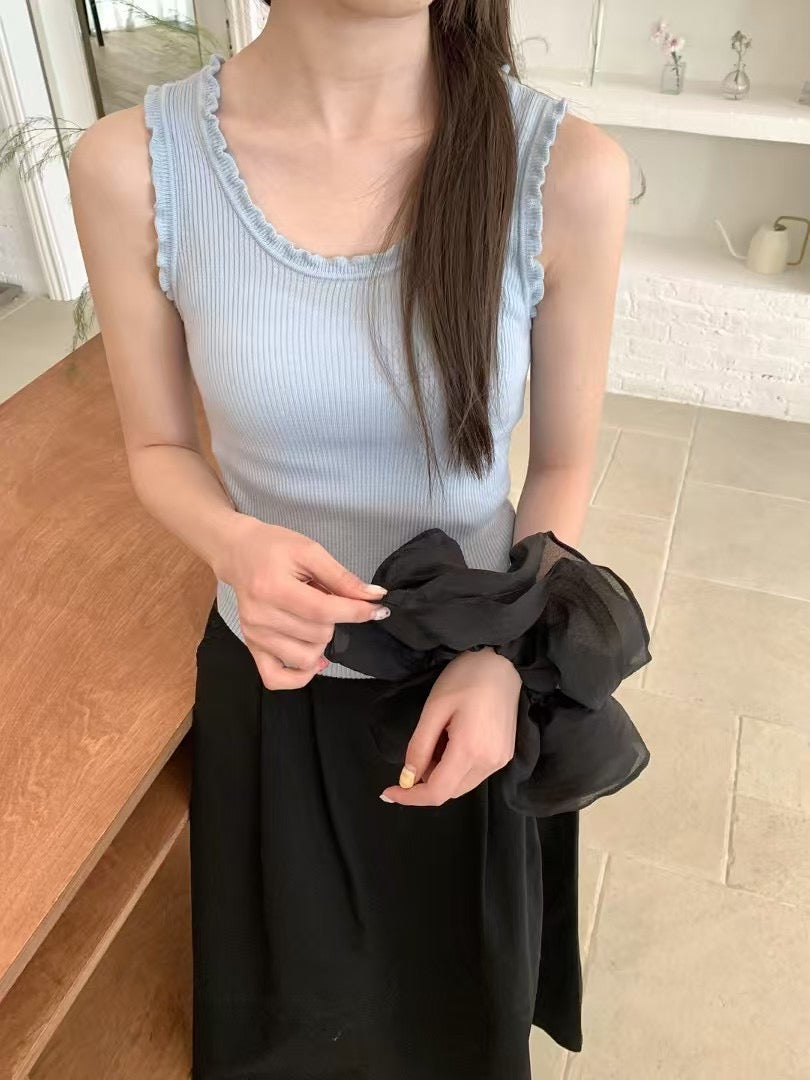 Kelly Designs Multiple Color U-Neck Vest Top (Instock)