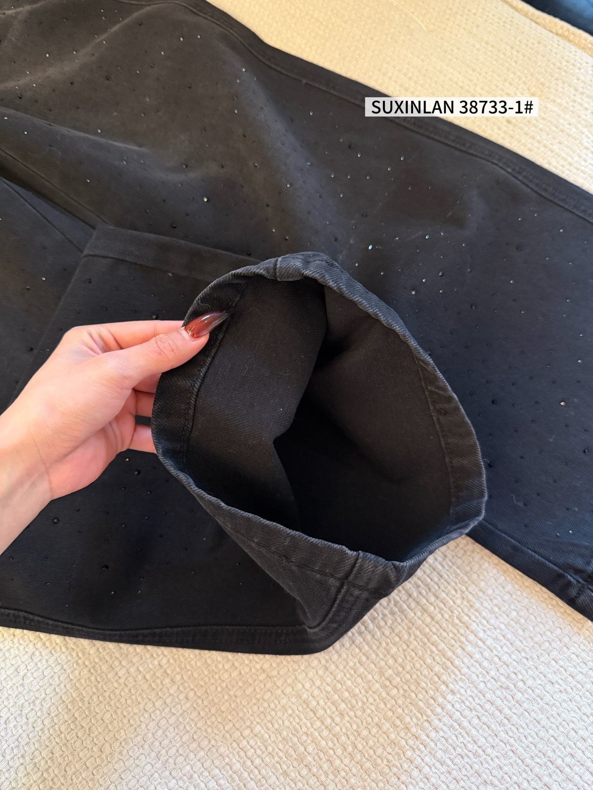 Kelly Designs Shiny Four Season Black Jeans(Instock)