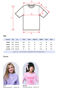 Mardi Mercredi KIDS TSHIRT FLOWERMARDI_BLACK PINK(Preorder)