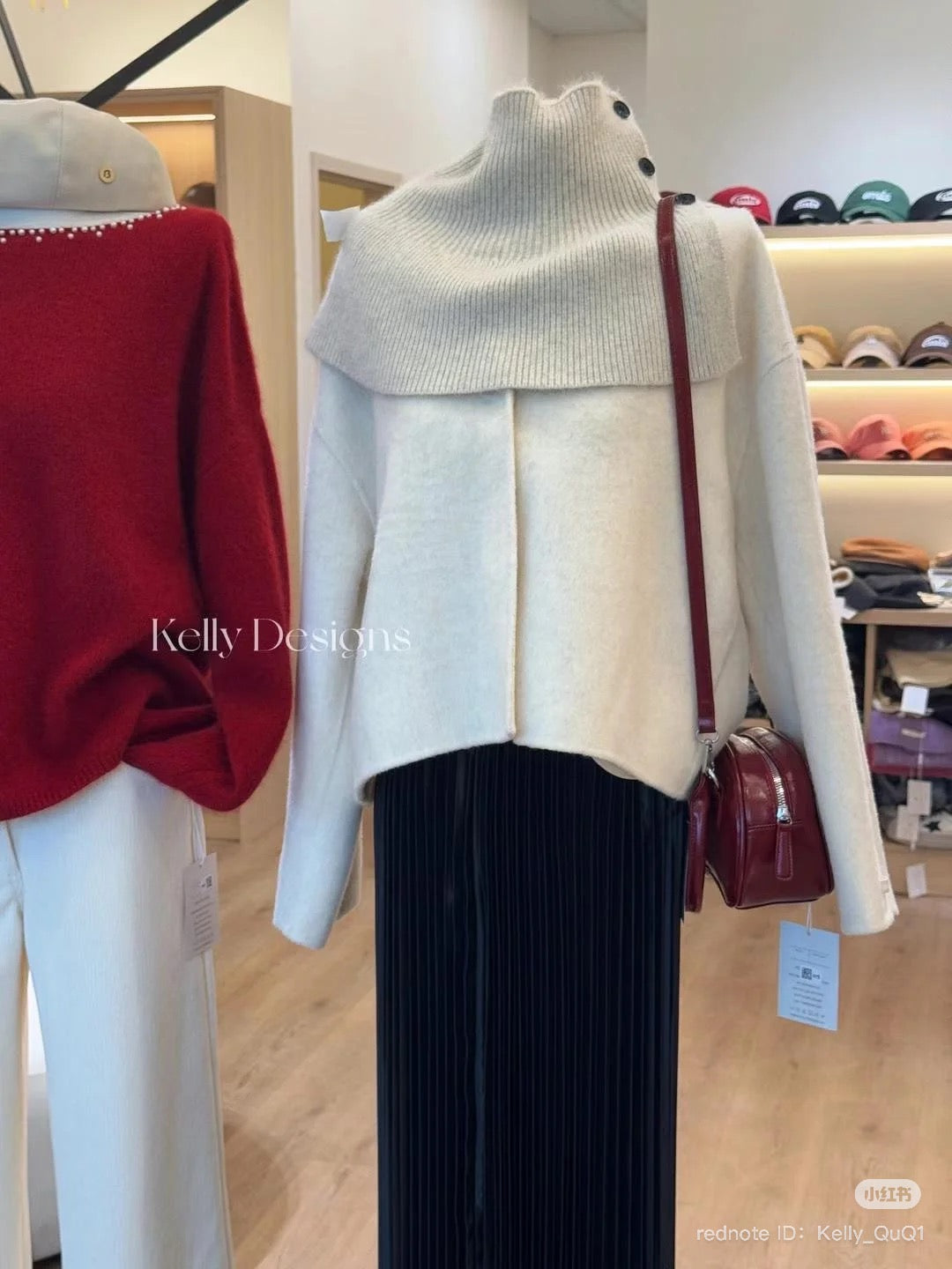 Kelly Designs Wool Coat with Scarf Set(Instock)
