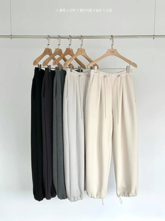 Korean APM Collection EGG Line Fleecing Causal Pants (Preorder)